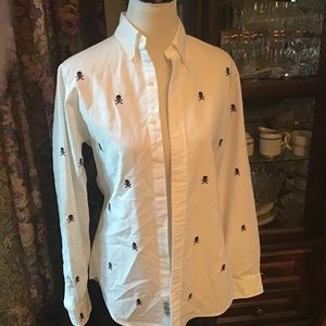 Men’s Ralph Lauren classic fit skull shirt